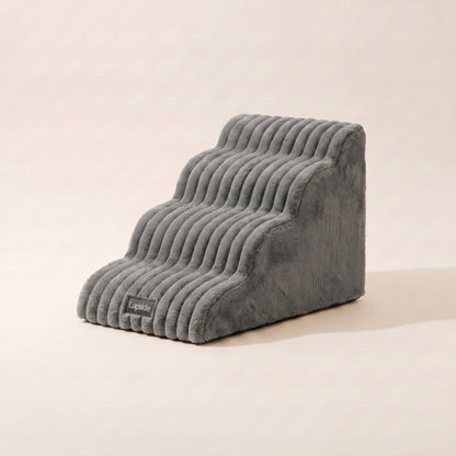 Lapside foam dog stairs in Slate, studio packshot